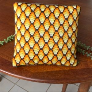 Vintage bargello pillow